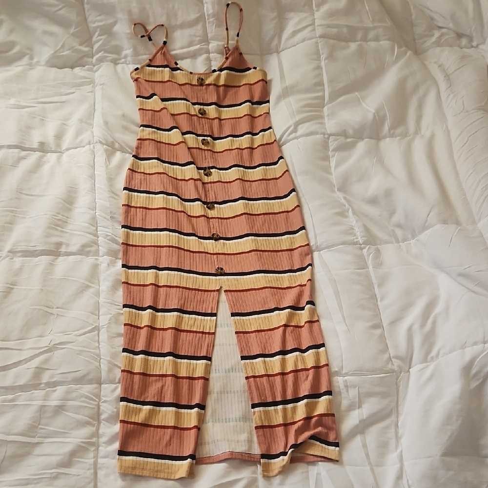 No Boundaries Cotton Midi Dress, Stretch, Size (S/3-5)